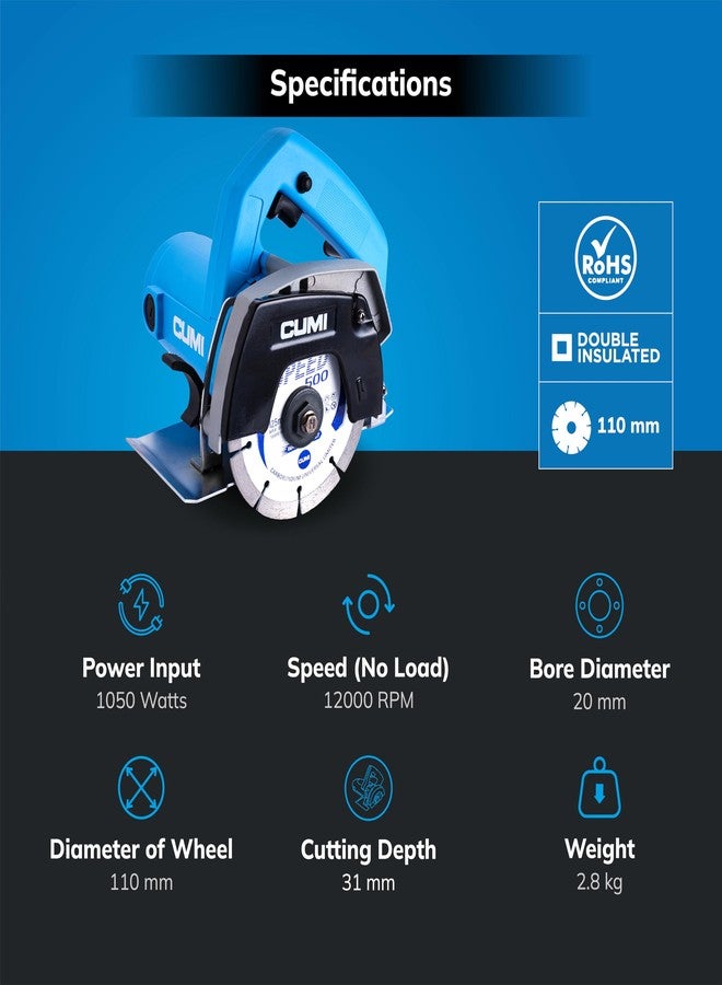 Cumi قاطع البلاط CUMI CTC 110 Plus - 110 مم - Image 3